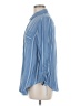 Westport 100% Rayon Stripes Blue Long Sleeve Button-Down Shirt Size M - photo 5