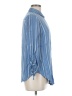 Westport 100% Rayon Stripes Blue Long Sleeve Button-Down Shirt Size M - photo 4