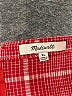 Madewell Plaid Red Jumpsuit Size XL - photo 4