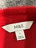 M&S Solid Red Pullover Sweater Size S - photo 7