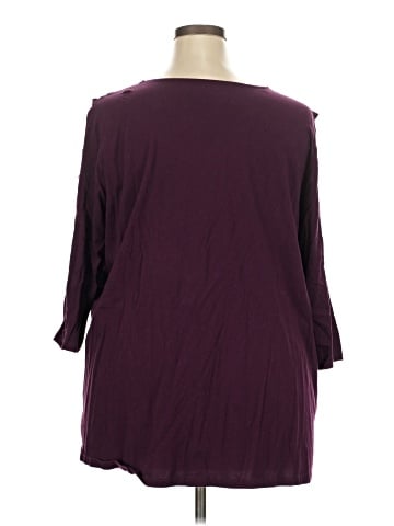Roaman's 3/4 Sleeve T-Shirt (view 2)