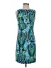 AB Studio 100% Polyester Paisley Blue Cocktail Dress Size 2 - photo 1