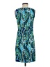 AB Studio 100% Polyester Paisley Blue Cocktail Dress Size 2 - photo 2