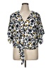 Ariella Animal Print Yellow 3/4 Sleeve Blouse Size XL (estimated) - photo 1
