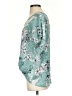 West Kei 100% Polyester Teal Short Sleeve Blouse Size S - photo 5
