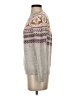 Talbots Print Ivory Gray Turtleneck Sweater Size XS - photo 5