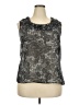 Avenue 100% Polyester Silver Sleeveless Blouse Size 20 - photo 1