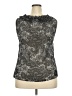 Avenue 100% Polyester Silver Sleeveless Blouse Size 20 - photo 2