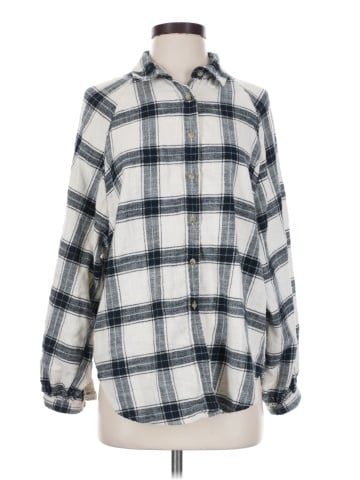 American Eagle Outfitters Long Sleeve Button-Down Shirt (view 1)