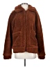 Elodie 100% Polyester Brown Zip Up Hoodie Size S - photo 1