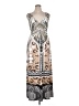 Boston Proper Paisley Silver Casual Dress Size L - photo 1