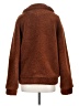 Elodie 100% Polyester Brown Zip Up Hoodie Size S - photo 2