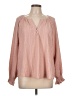 FRYE Pink Long Sleeve Blouse Size L - photo 1