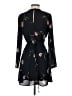 Lush 100% Polyester Floral Black Casual Dress Size S - photo 2