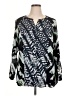 Calvin Klein 100% Polyester Black 3/4 Sleeve Blouse Size 0X - photo 1