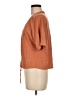 FRAME 100% Linen Orange Short Sleeve Top Size M - photo 5
