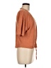 FRAME 100% Linen Orange Short Sleeve Top Size M - photo 4