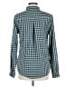 Toad & Co Checkered-gingham Teal Long Sleeve Blouse Size M - photo 2