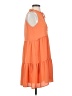 Joy Joy 100% Polyester Solid Orange Casual Dress Size XS - photo 4