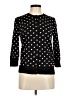 Ellen Tracy Polka Dots Black Pullover Sweater Size M - photo 1