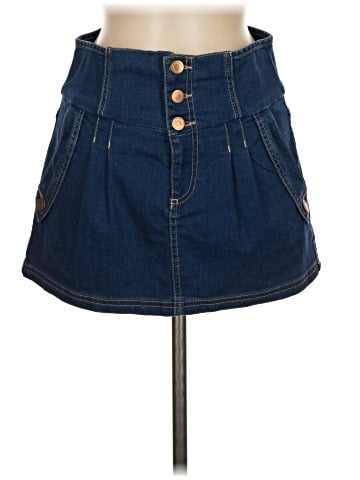 Topshop Denim Skirt (view 1)