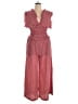 Max Studio Polka Dots Red Jumpsuit Size XL - photo 1