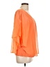 Rafaella Orange 3/4 Sleeve Blouse Size L - photo 4
