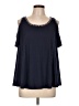 Roaman's Blue Short Sleeve Top Size 12 (S) - photo 1