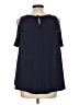 Roaman's Blue Short Sleeve Top Size 12 (S) - photo 2