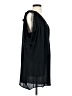 Joie 100% Silk Black Short Sleeve Silk Top Size S - photo 4