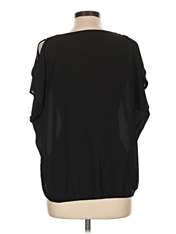 New York & Company Short Sleeve Blouse (view 2)