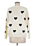 Essentiel Antwerp Hearts Ivory Pullover Sweater Size Med (2) - photo 2