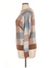 Cynthia Rowley TJX Checkered-gingham Brown Pullover Sweater Size XL - photo 5