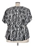 Lane Bryant Silver Short Sleeve Blouse Size 22 - 24 Plus - photo 2