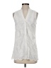J. McLaughlin White Sleeveless Button-Down Shirt Size XS - photo 1
