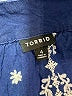 Torrid Blue Short Sleeve Blouse Size 4X Plus (4) - photo 7