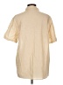 Unbranded Solid Tan Short Sleeve Button-Down Shirt Size L - photo 2