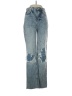 We the Free 100% Cotton Hearts Blue Jeans Size 25 waist - photo 1
