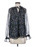 Ann Taylor LOFT Blue Long Sleeve Blouse Size S - photo 1