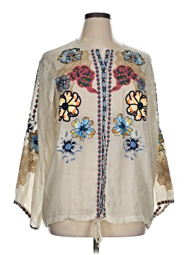 Johnny Was 3/4 Sleeve Blouse