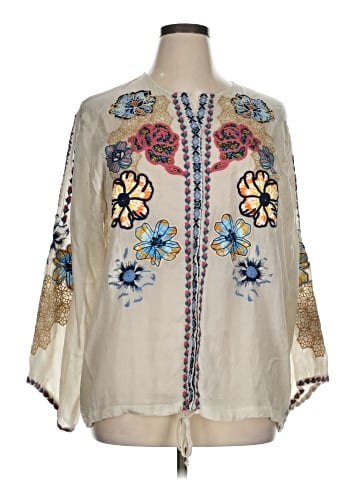Johnny Was 3/4 Sleeve Blouse (view 1)