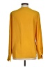 Ann Taylor LOFT 100% Polyester Yellow Long Sleeve Blouse Size M - photo 2