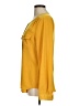 Ann Taylor LOFT 100% Polyester Yellow Long Sleeve Blouse Size M - photo 5