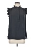 Ann Taylor LOFT 100% Polyester Black Sleeveless Blouse Size M - photo 1