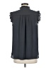Ann Taylor LOFT 100% Polyester Black Sleeveless Blouse Size M - photo 2