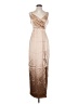 Superdown 100% Polyester Metallic Tan Cocktail Dress Size S - photo 1