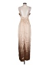 Superdown 100% Polyester Metallic Tan Cocktail Dress Size S - photo 2