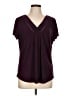Perseption Concept Burgundy Short Sleeve Blouse Size L - photo 1