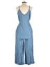 Thread & Supply 100% Lyocell Solid Blue Jumpsuit Size M - photo 2