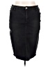 Esteez Solid Black Denim Skirt Size 16 - photo 1